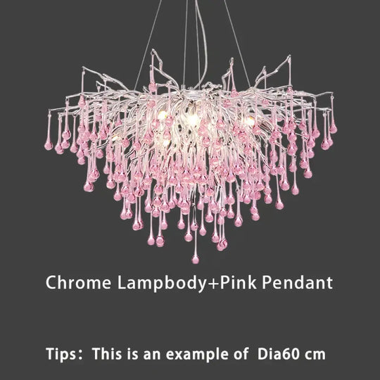 Creative Tree Branch Chandelier - Illuminate Your Bedroom or Girl&