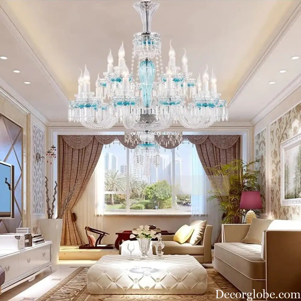 Luxury Crystal Candle Chandelier for Living and Dining Room Chandelier