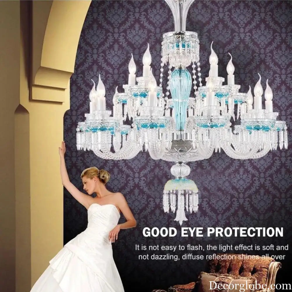 Luxury Crystal Candle Chandelier for Living and Dining Room Chandelier
