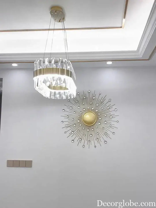 Luxury Crystal LED Chandelier - High-Quality K9 Ceiling Lighting Fixture for Elegant Living Rooms and Dining Spaces - DecorGlobe