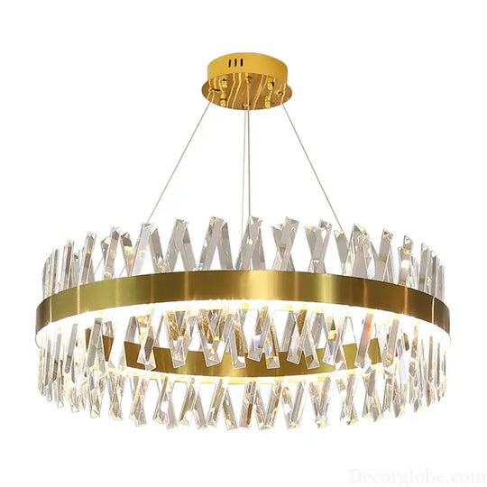 Luxury Crystal LED Chandelier - High-Quality K9 Ceiling Lighting Fixture for Elegant Living Rooms and Dining Spaces - DecorGlobe