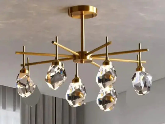 Luxury Crystal Living Room Chandelier - Modern Decor Pendant Light Fixture for Bedrooms, Dining Areas, Kitchens, and Home Decoration - DecorGlobe