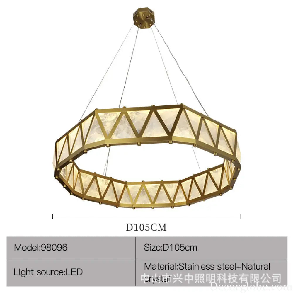 Designer Crystal Chandelier for Living Room &amp; Bedroom D105cm