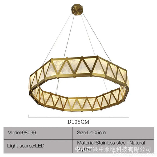 Designer Crystal Chandelier for Living Room &amp; Bedroom D105cm