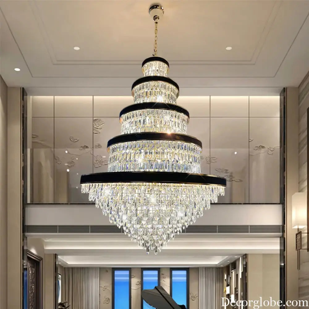 Luxury Crystal Pendant Chandelier for Duplex and Hotel Lobby chandelier