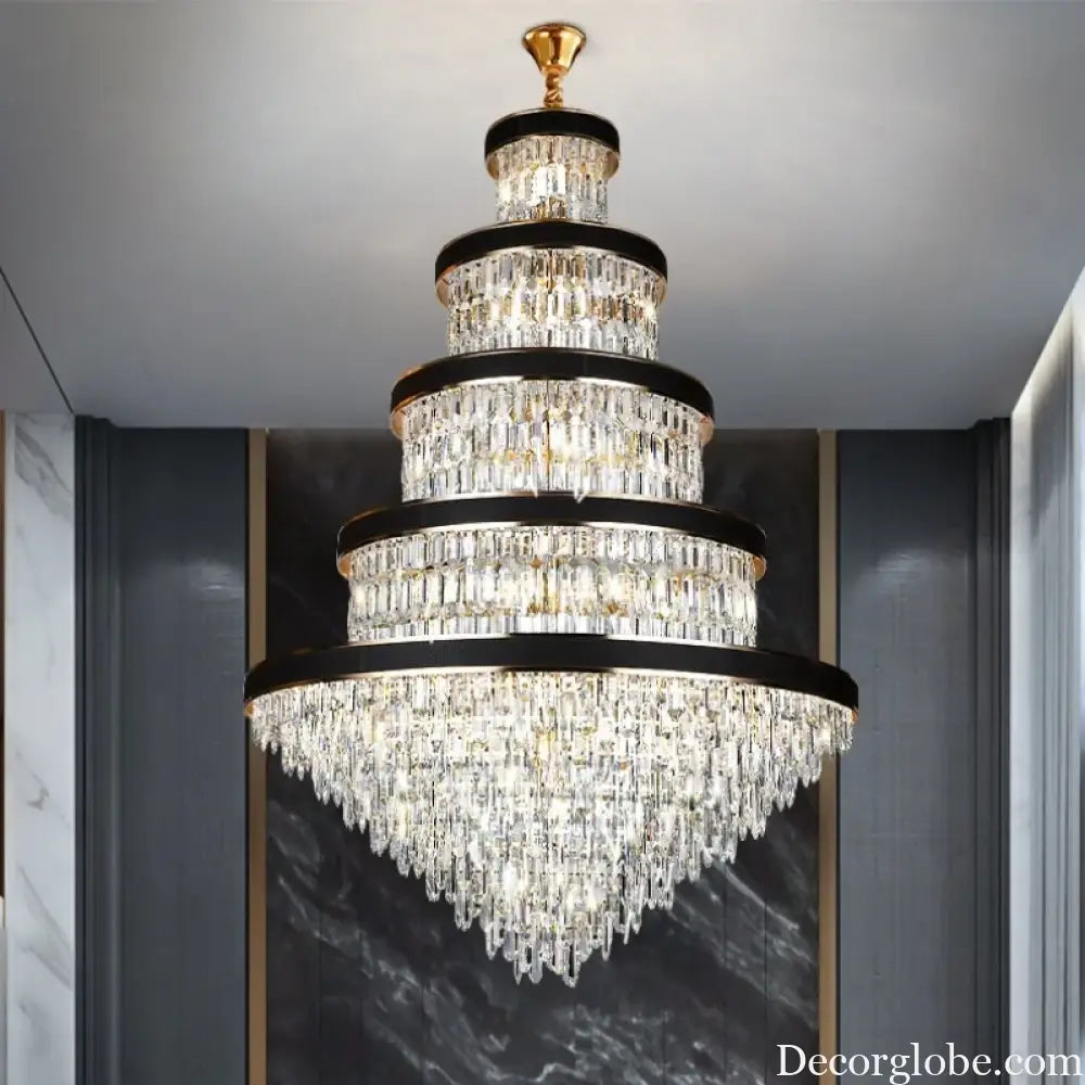 Luxury Crystal Pendant Chandelier for Duplex and Hotel Lobby chandelier