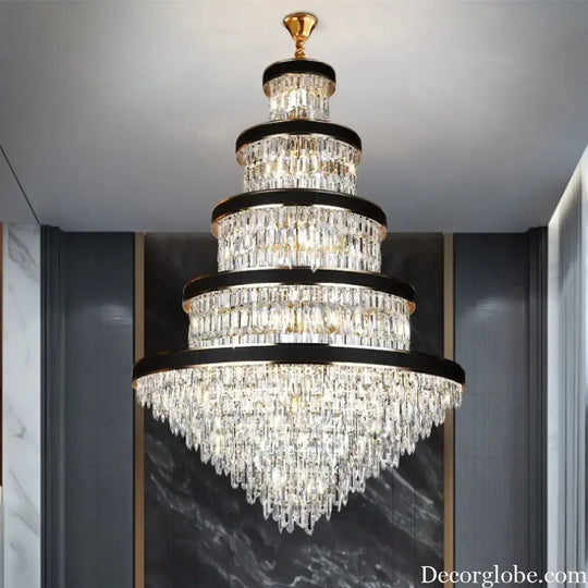 Luxury Crystal Pendant Chandelier for Duplex and Hotel Lobby chandelier