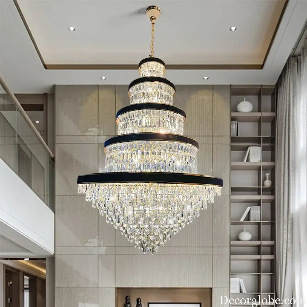 Luxury Crystal Pendant Chandelier for Duplex and Hotel Lobby chandelier