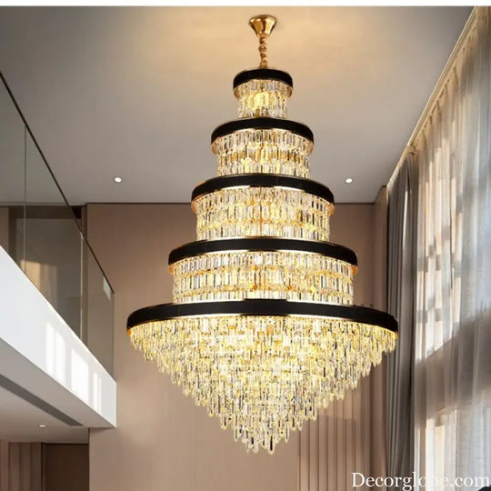 Luxury Crystal Pendant Chandelier for Duplex and Hotel Lobby chandelier