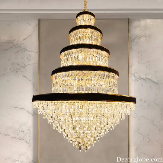 Luxury Crystal Pendant Chandelier for Duplex and Hotel Lobby chandelier