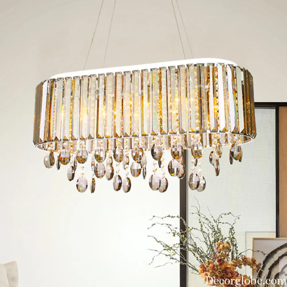Crystal Radiance: A Touch of Modern Elegance for Your Living Room - DecorGlobe
