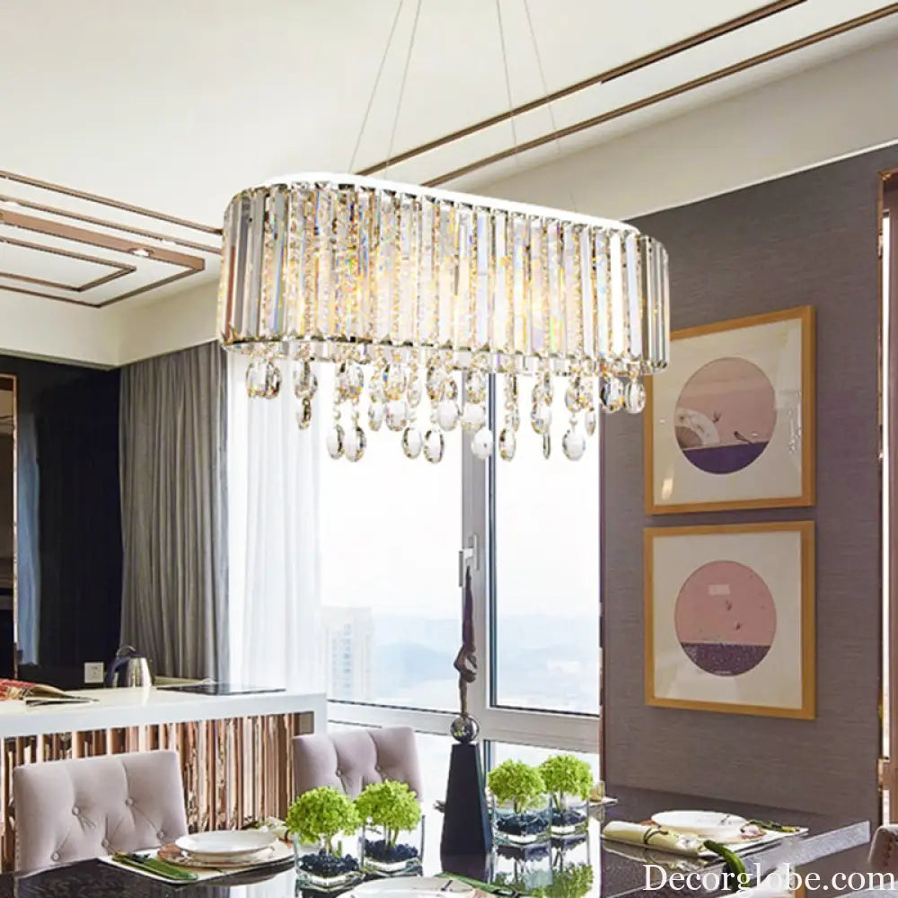 Crystal Radiance: A Touch of Modern Elegance for Your Living Room - DecorGlobe