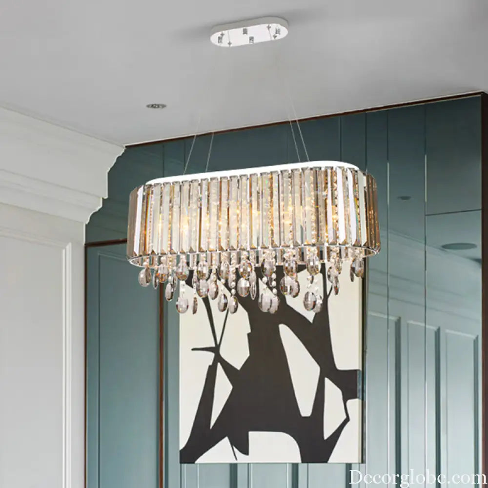 Crystal Radiance: A Touch of Modern Elegance for Your Living Room - DecorGlobe