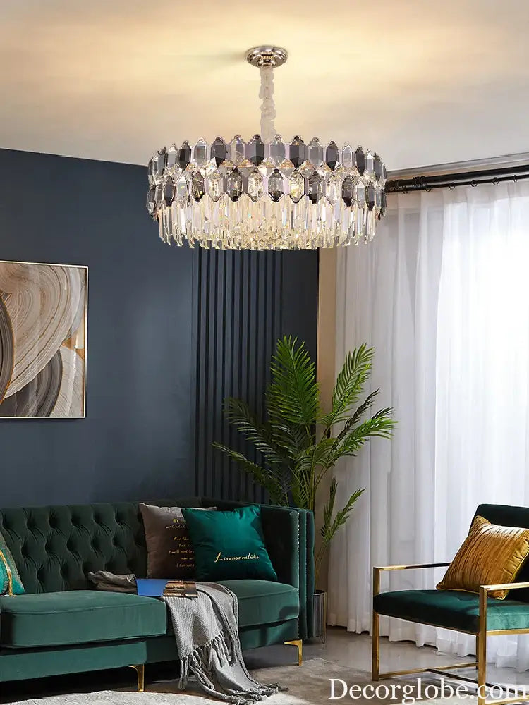 Elegant Crystal Chandelier with a Touch of Light Luxury - Post-Modern Golden Beauty for Living Rooms, Dining Rooms, and Bedrooms - DecorGlobe
