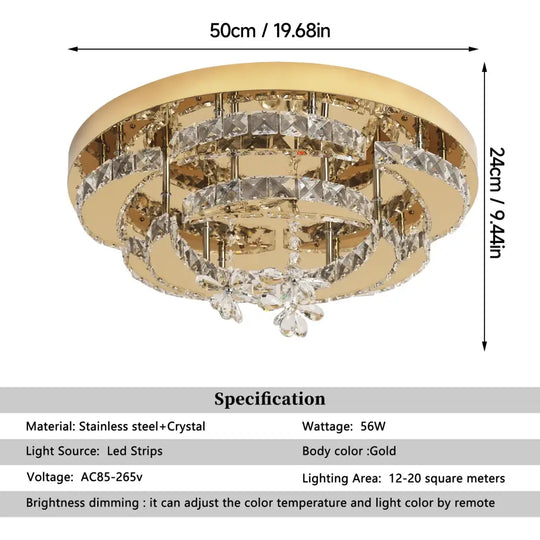 Flower Led Ceiling Lamp Modern Crystal Drop Chandelier Pendant Light Ceiling Light Home Decor Fixtures Living Room RC
