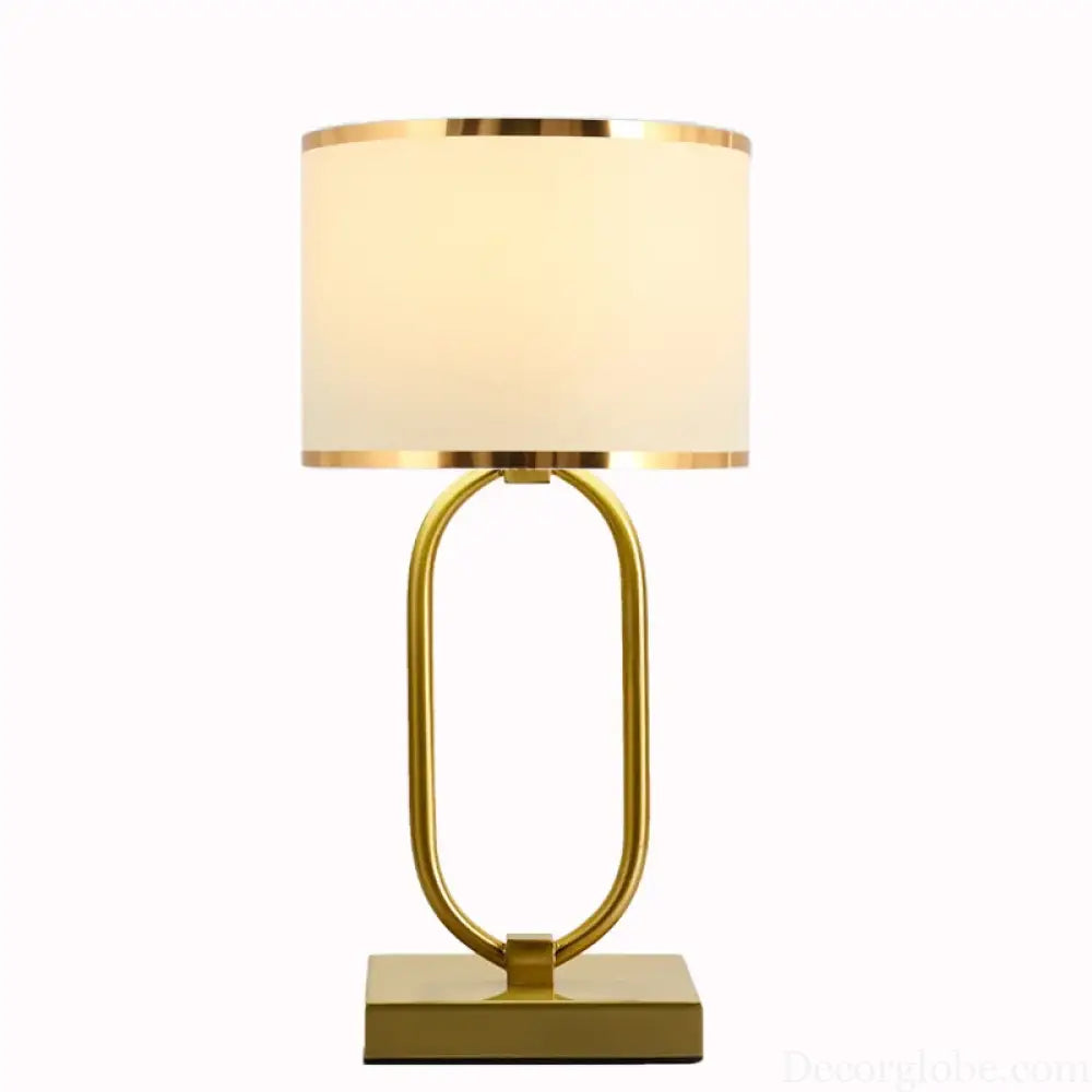 Sophie European Cloth Shade Bedside Lamp E27 Modern Luxury Desk Light