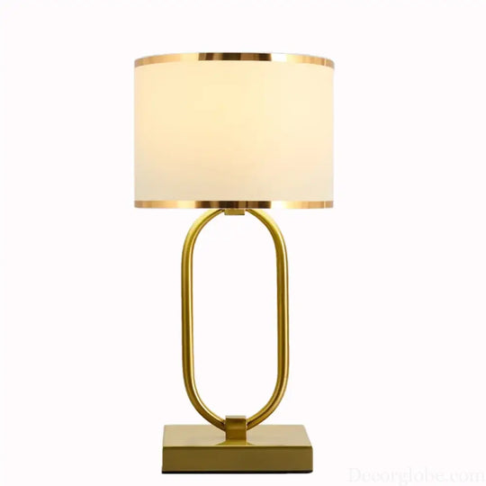 Sophie European Cloth Shade Bedside Lamp E27 Modern Luxury Desk Light