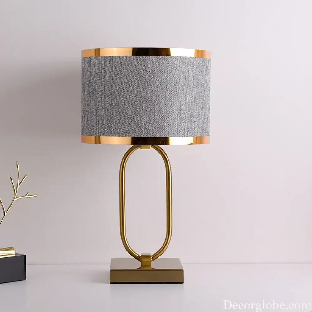 Sophie European Cloth Shade Bedside Lamp E27 Modern Luxury Desk Light