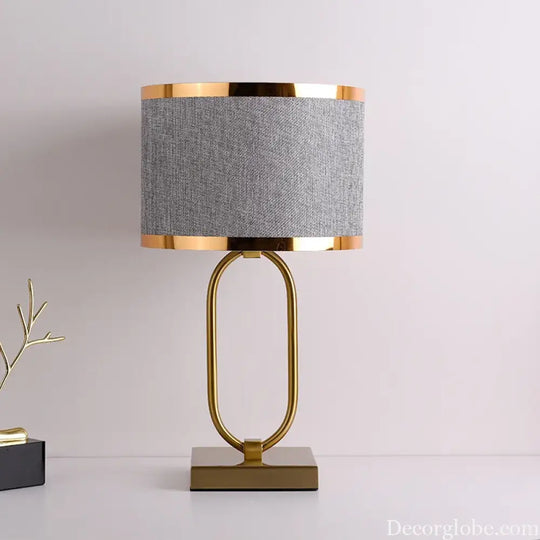 Sophie European Cloth Shade Bedside Lamp E27 Modern Luxury Desk Light