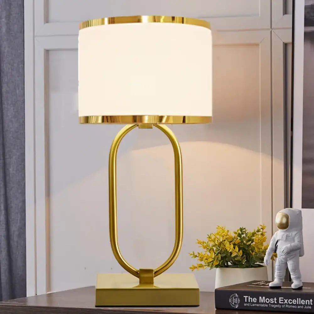 Sophie European Cloth Shade Bedside Lamp E27 Modern Luxury Desk Light