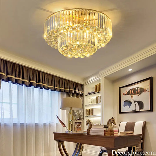 Dimmable LED Ceiling Lights - Classical Elegance with Remote Control for Living Room Decor - DecorGlobe