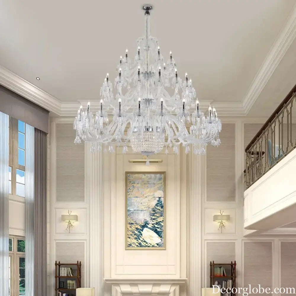 Dorina Three tier Crystal Chandelie Chandelier