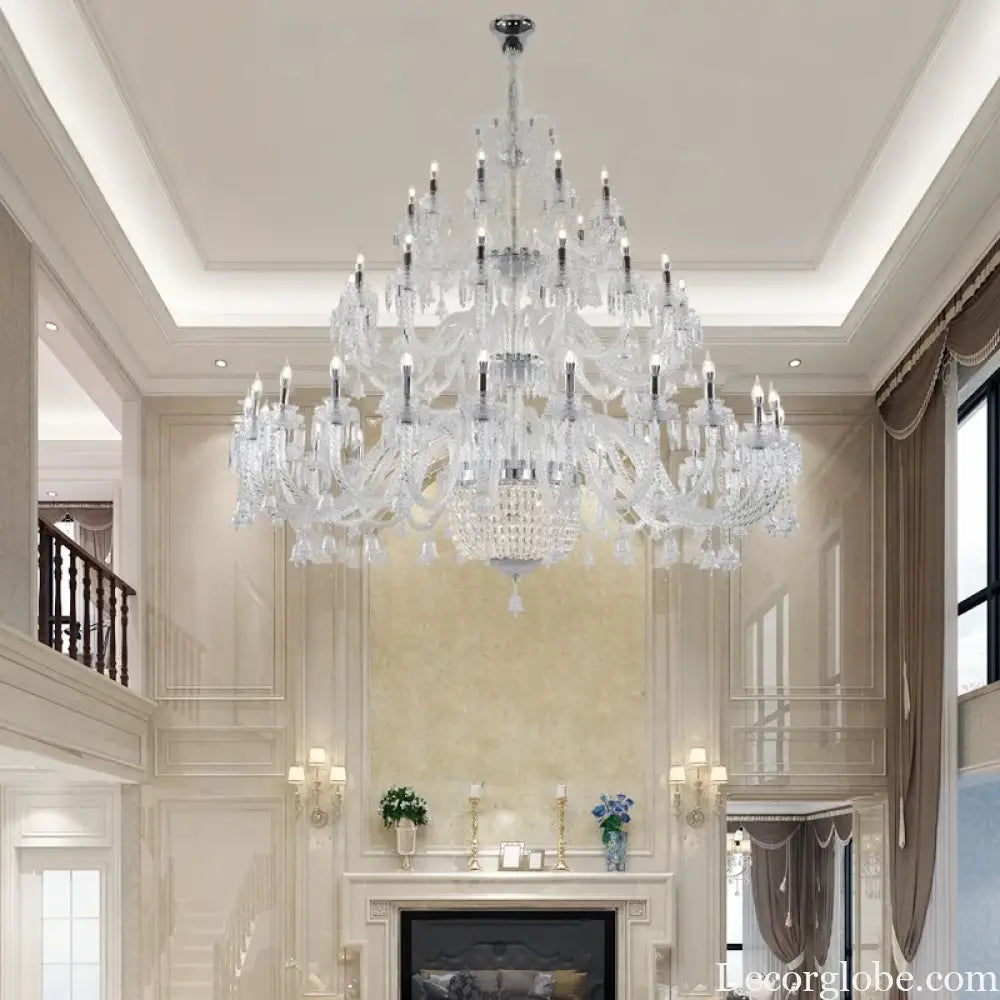 Dorina Three tier Crystal Chandelie Chandelier