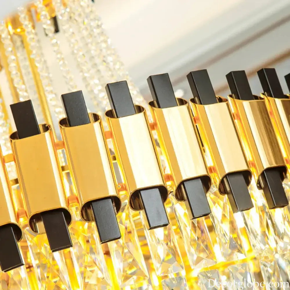 Duplex Building Chandelier - Post-Modern Light Luxury Crystal Elegance for Villas, Living Rooms, and Staircase Illumination - DecorGlobe