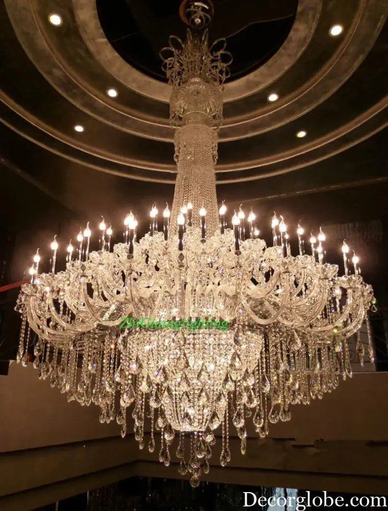 Duplex Layer Crystal Candle Chandelier for Villa and Hotel Hall Chandelier