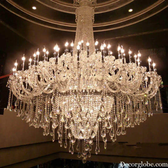 Duplex Layer Crystal Candle Chandelier for Villa and Hotel Hall Chandelier