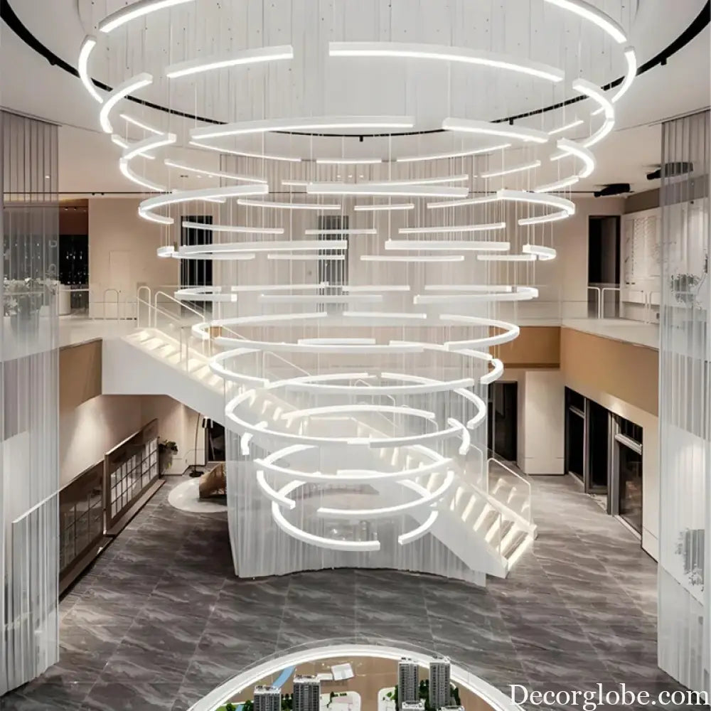 Elena Custom Build Large Round Ring Pendant Light Chandelier