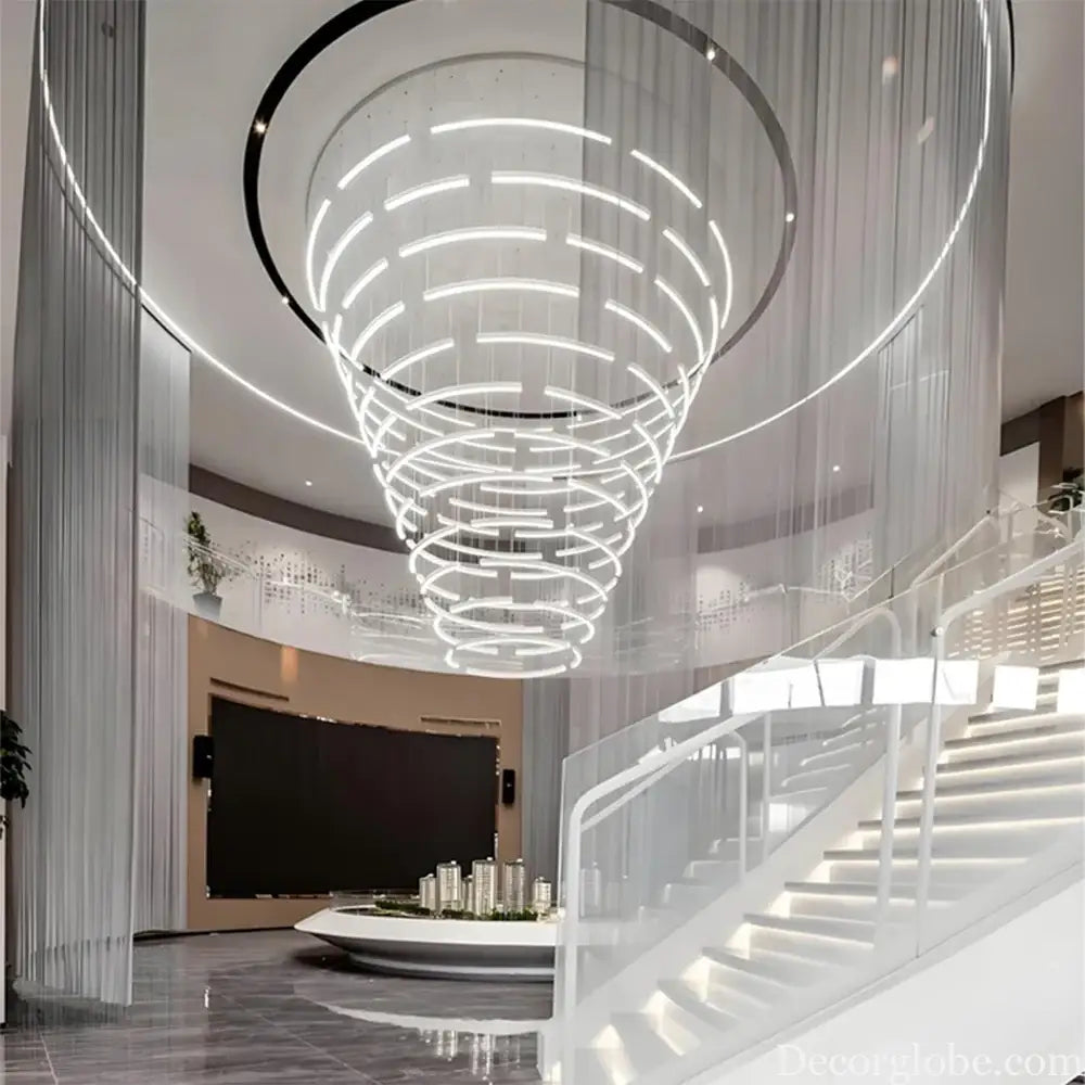 Elena Custom Build Large Round Ring Pendant Light Chandelier