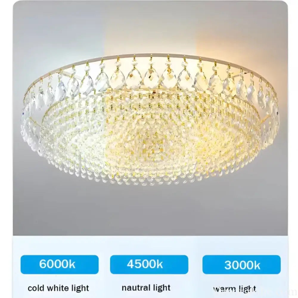 Modern Luxury Crystal LED Ceiling Chandeliers for Living Room bedroom Gold Hanging Lamps for Ceiling lamp Home Decor
