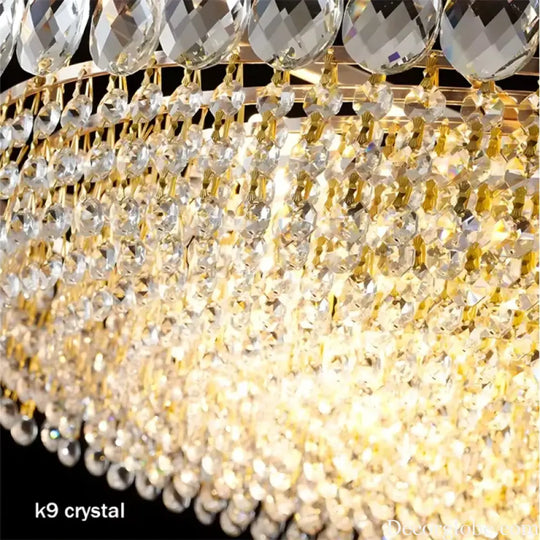 Modern Luxury Crystal LED Ceiling Chandeliers for Living Room bedroom Gold Hanging Lamps for Ceiling lamp Home Decor