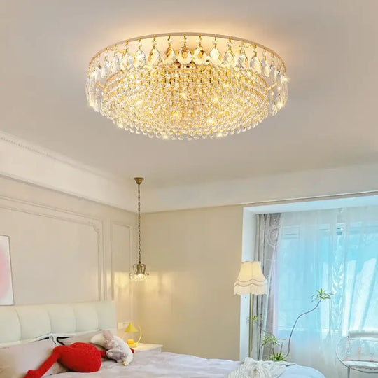 Modern Luxury Crystal LED Ceiling Chandeliers for Living Room bedroom Gold Hanging Lamps for Ceiling lamp Home Decor