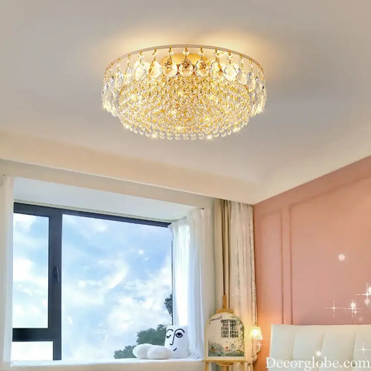 Modern Luxury Crystal LED Ceiling Chandeliers for Living Room bedroom Gold Hanging Lamps for Ceiling lamp Home Decor