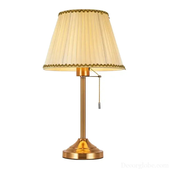 Sophie American Metal Fabric Bedside Table Lamp E27 Reading Light