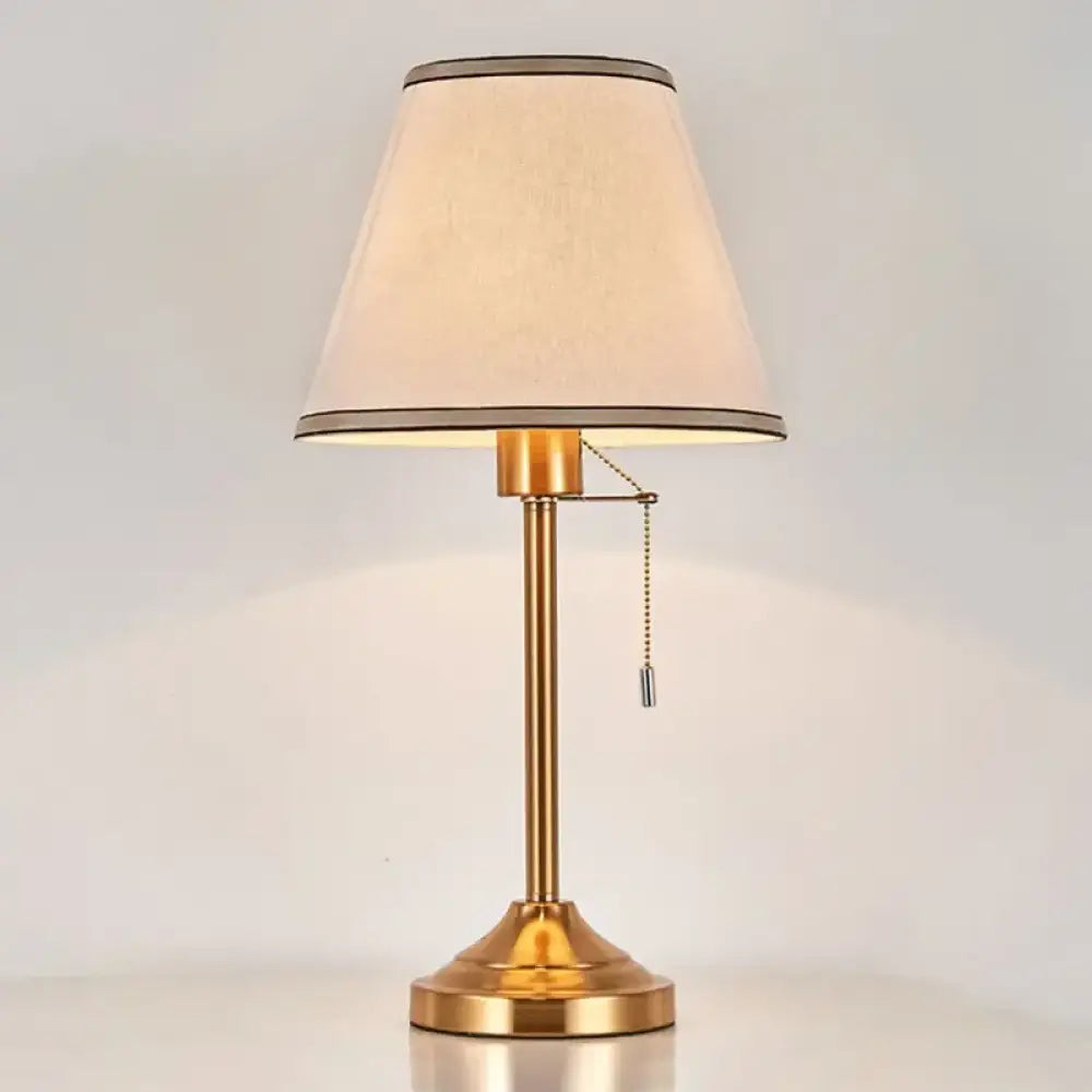 Sophie American Metal Fabric Bedside Table Lamp E27 Reading Light