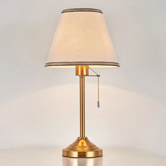 Sophie American Metal Fabric Bedside Table Lamp E27 Reading Light