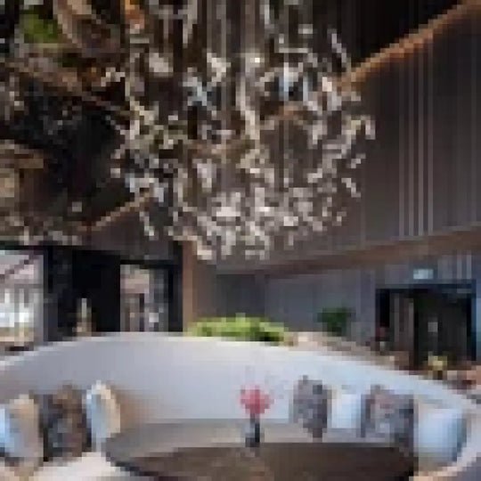 Elowen Custom Build Artistic Leaf Glass Chandelier 110-240V / Custom / Custom|Modern Chandelier