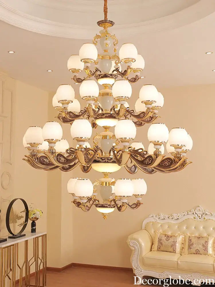 European Style Large Chandelier - Elegance for Living Rooms, Hotels, Villas, and Grand Hallways - DecorGlobe
