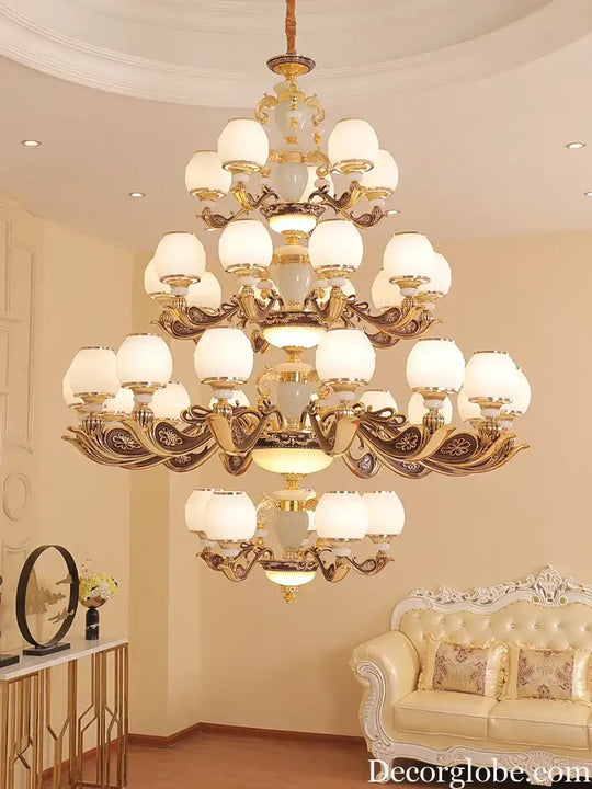 European Style Large Chandelier - Elegance for Living Rooms, Hotels, Villas, and Grand Hallways - DecorGlobe