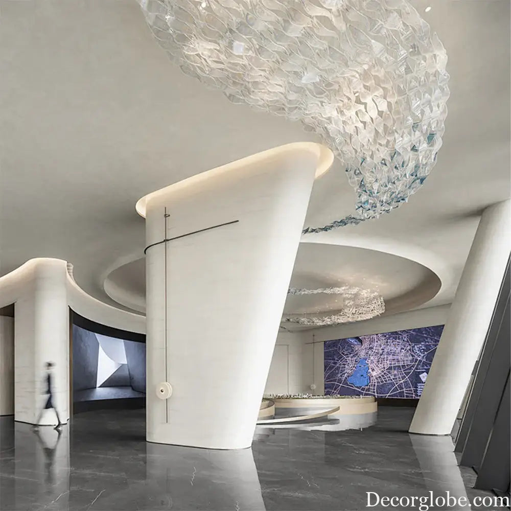 Emmanuelle Custom Build Modern Crystal Glass Chandelier chandelier