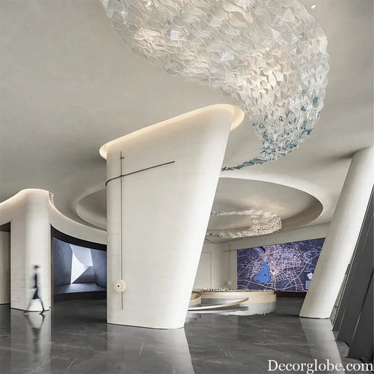 Emmanuelle Custom Build Modern Crystal Glass Chandelier chandelier