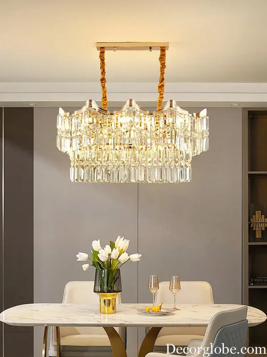 Exquisite Crystal Chandelier for Living Rooms, Bedrooms, and More - Modern French Light Luxury Design - DecorGlobe