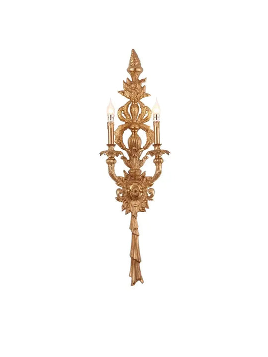 Empire Royal Wall Lamp Vanity Led Light Mirror Bath Brass Classical Aged Copper Wall Decor Lights Indoor Light