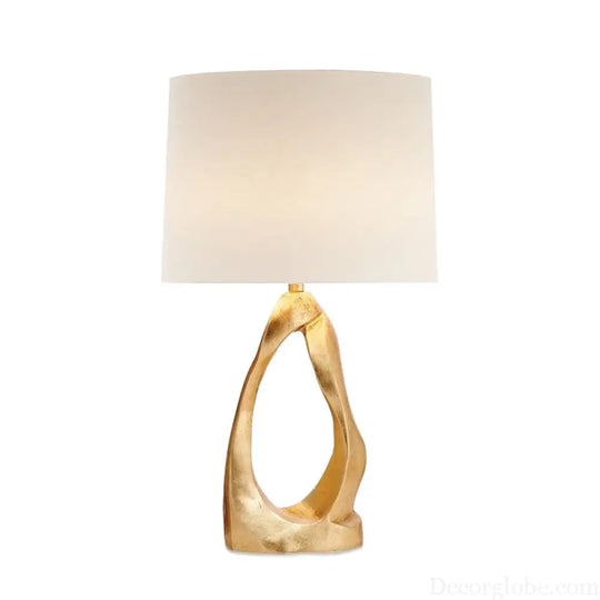 American Art Table Lamp Bedroom Bedside Table Lamp Modern Simple Modern Style Creative Golden Bedside Lamp Warm