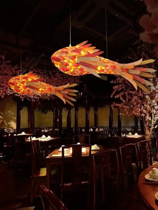 Decorative Fish Shaped Chandelier Pendant Light for Restaurant &amp; Cafe Interiors | Chandelier