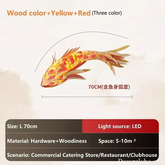 Decorative Fish Shaped Chandelier Pendant Light for Restaurant &amp; Cafe Interiors | Chandelier
