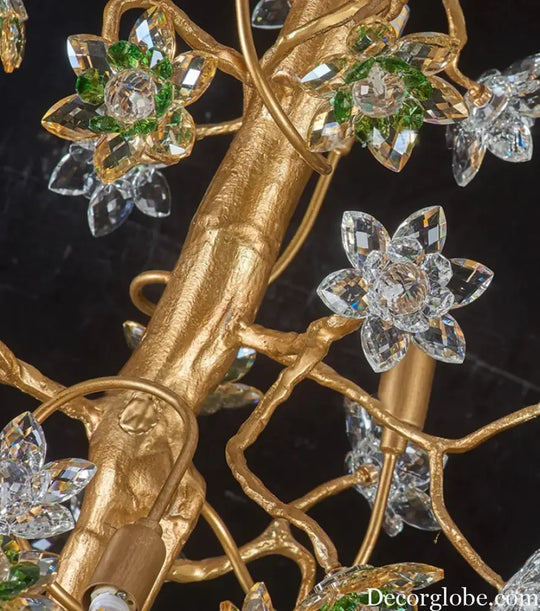 Solid Brass Branch Crystal Chandelier Chandelier